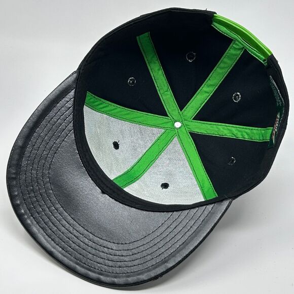 Mtn Dew Hat Baseball Cap Mountain Dew Soft Drink Soda Pop 6 Panel Snapback Black - Picture 4 of 11